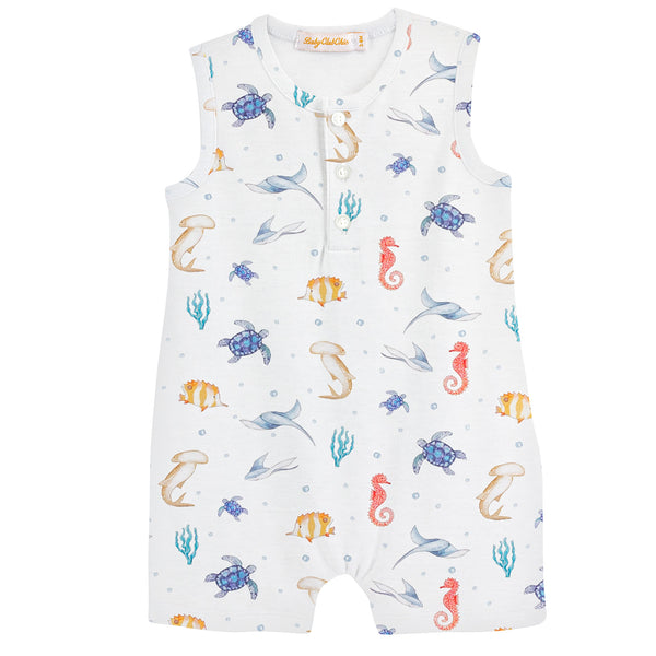 sea life fun terry romper