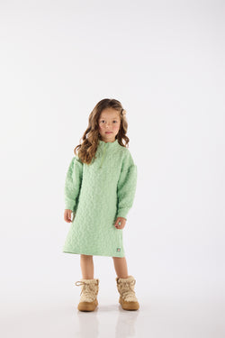 Quilted Dress- Green