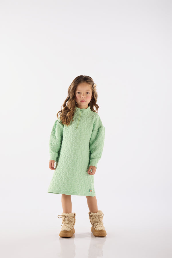 Quilted Dress- Green