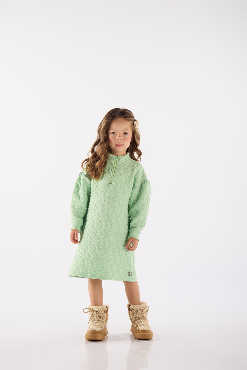 Quilted Dress- Green