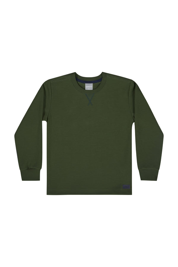 Knit  jersey shirt- dark green