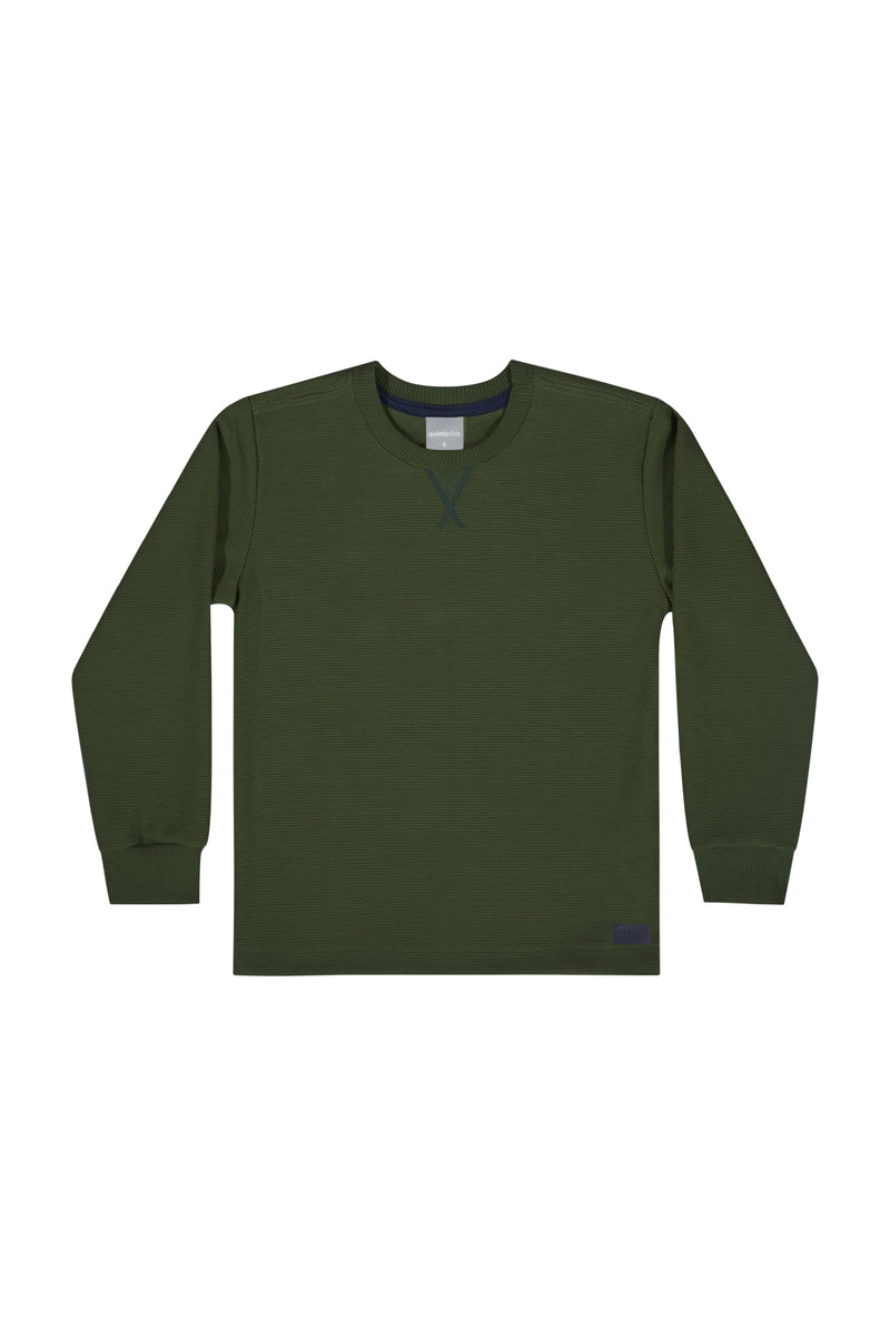 Knit  jersey shirt- dark green