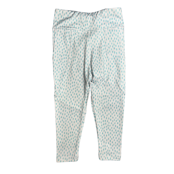 Performance Leggings- Aqua Dot