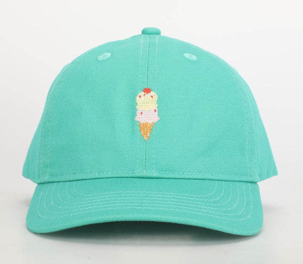 Ice cream embroidered hat