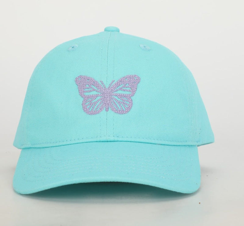 Butterfly embroidered hat