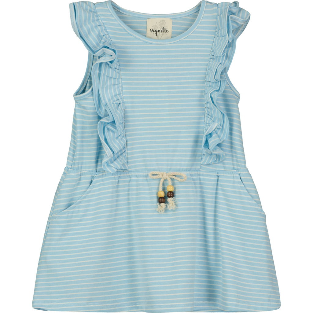Jo Dress- Blue Stripe – Sissy & Bean Jo Dress- Blue Stripe – Sissy & Bean
