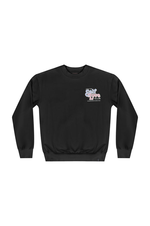 Glam Sweatshirt- Black self love
