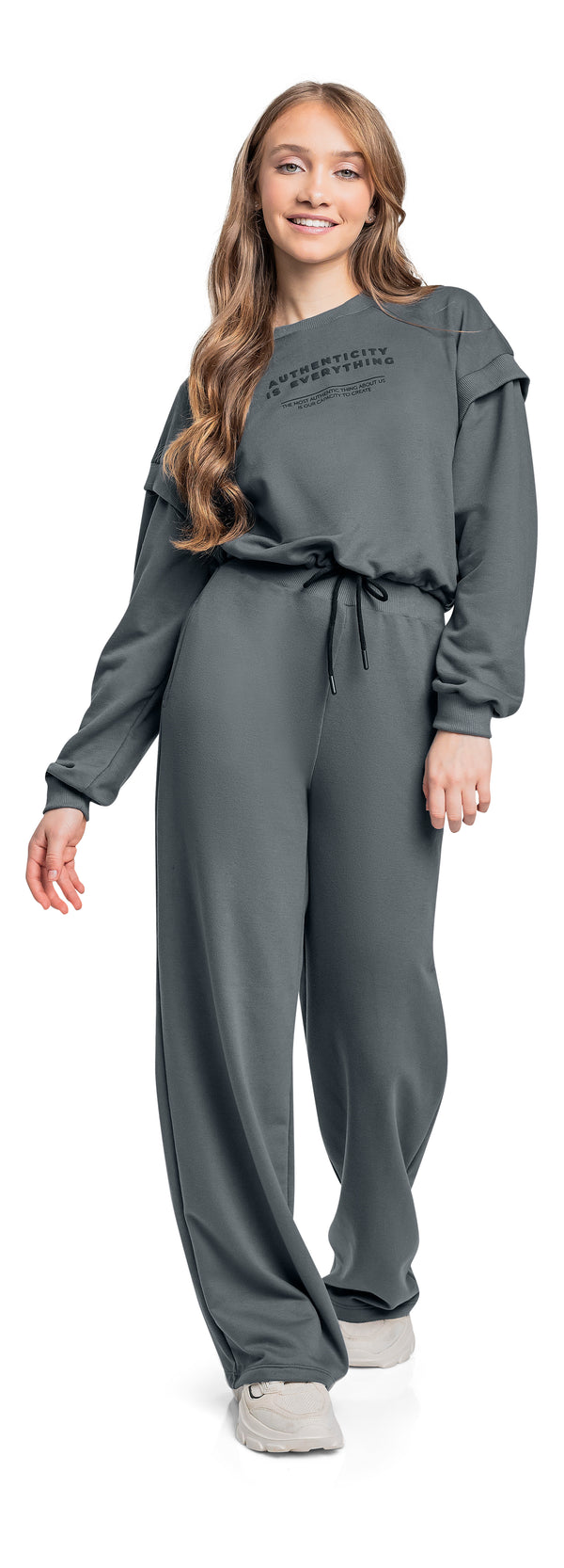 Jersey sweatshirt set- grey