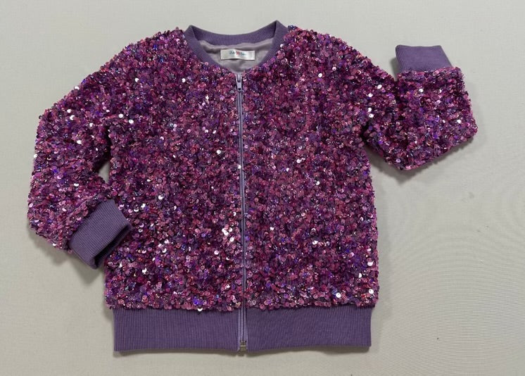 Sequin Jacket- Orchid