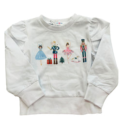 Lily Puff Sleeve Sweater- Nutcracker