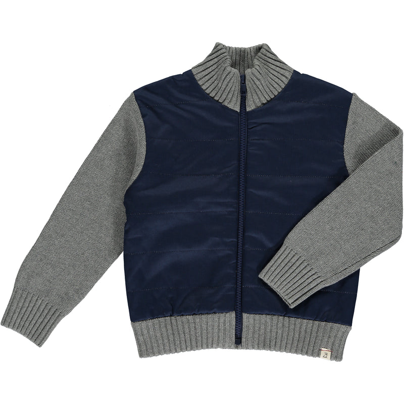 Joshy Sweater Jacket- Navy