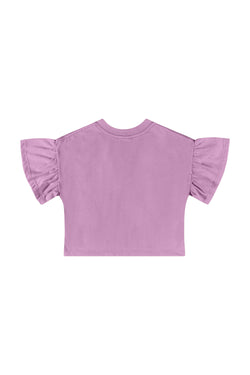 Jersey crop sweat/short set- lilac