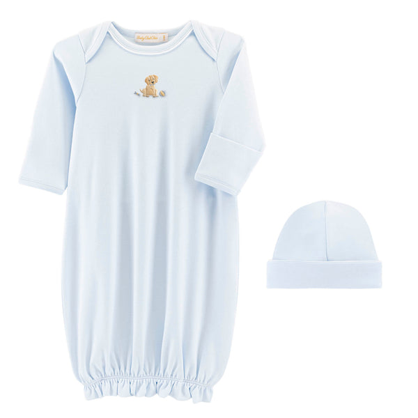 Good Puppy gown & hat set