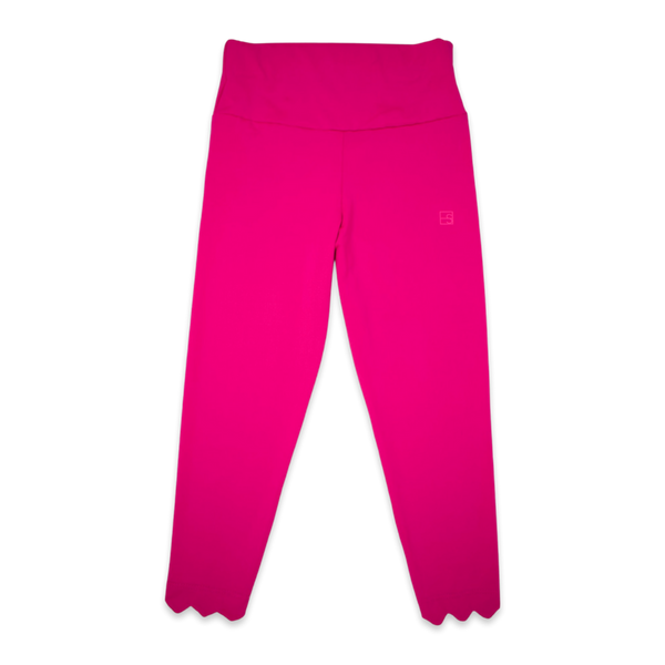 Sadie Scalloped Leggings- Hot Pink – Sissy & Bean