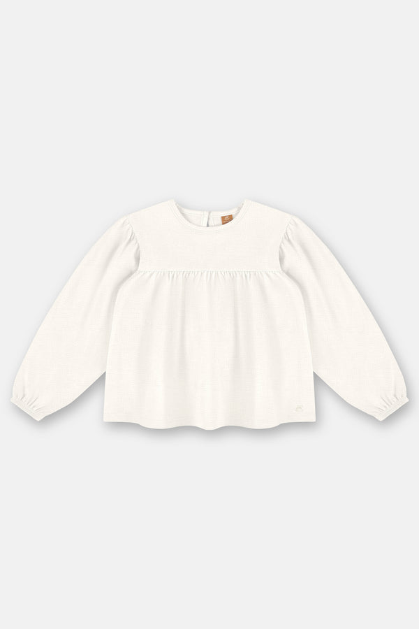 Pleated Blouse- off white