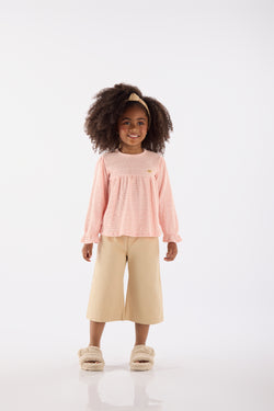 Pleated Blouse- soft pink