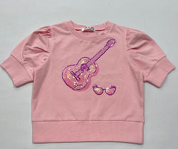 Lily Puff Sleeve Sweater- guitar