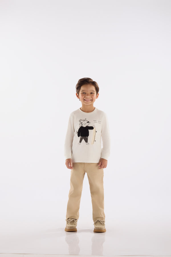 jersey elastane shirt- tiger