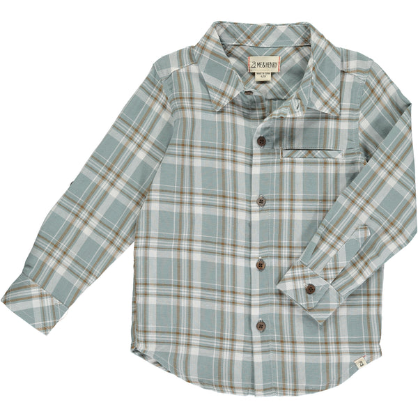 Atwood Woven - Blue & White Plaid