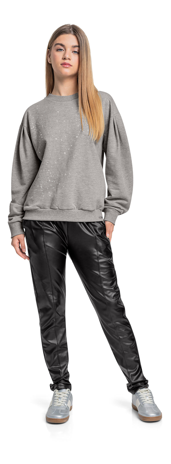 Glam Sweatshirt- Grey sparkle