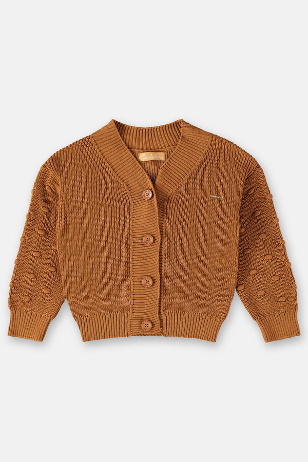 Knit Cardigan- brown