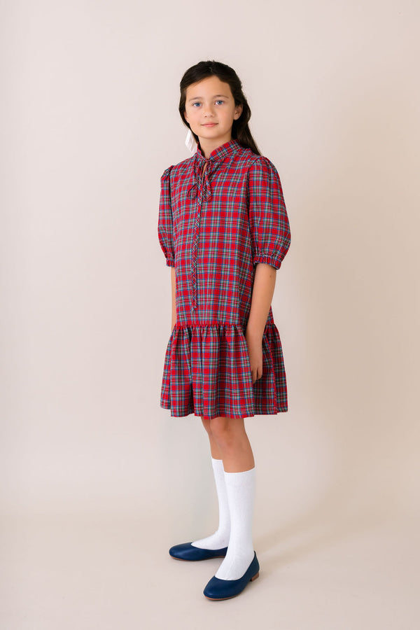 Sophia Dress- Hawthorn Plaid