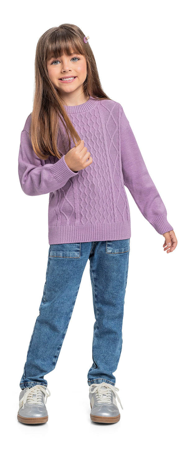 Purple Knit Sweater