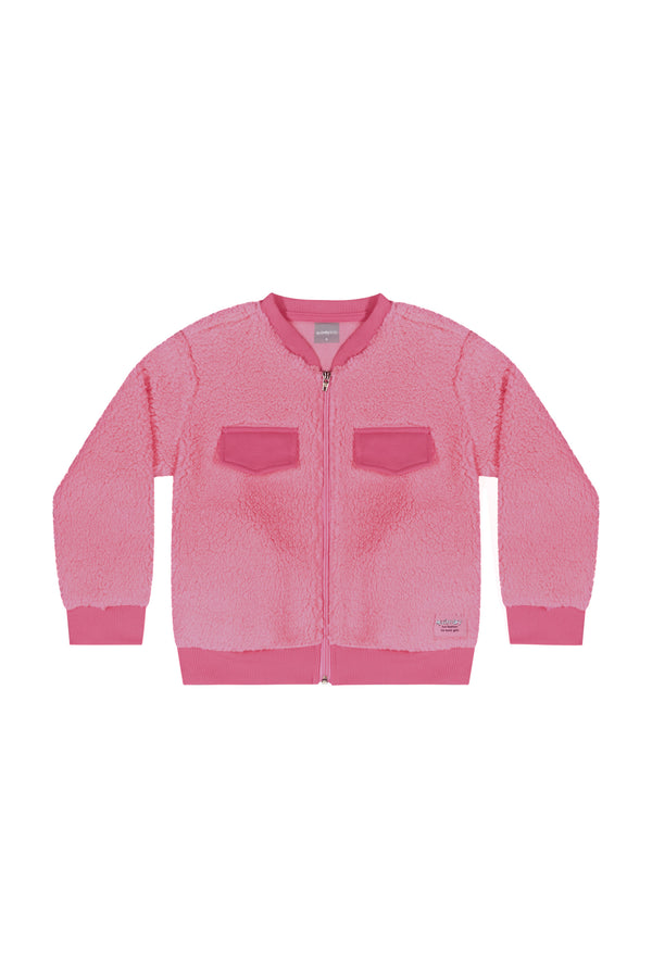 Neon Pink Fluffy Jacket