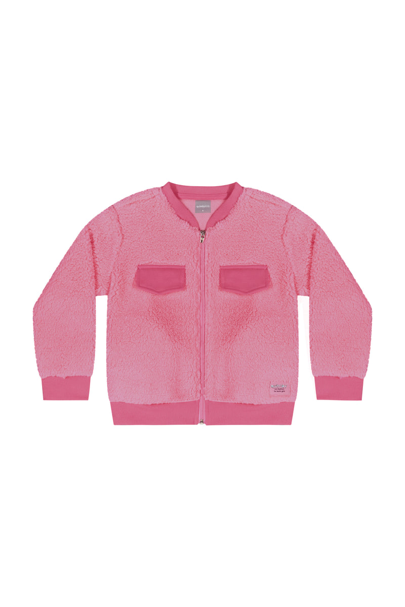 Neon Pink Fluffy Jacket