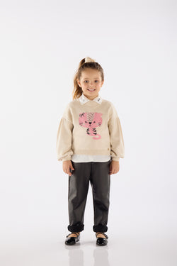 Knit Sweatshirt - tiger