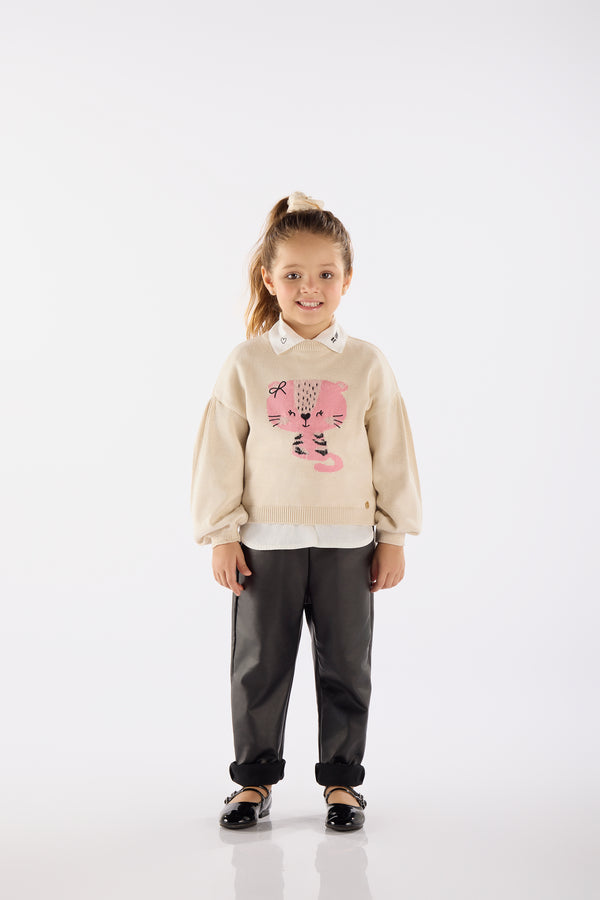 Knit Sweatshirt - tiger