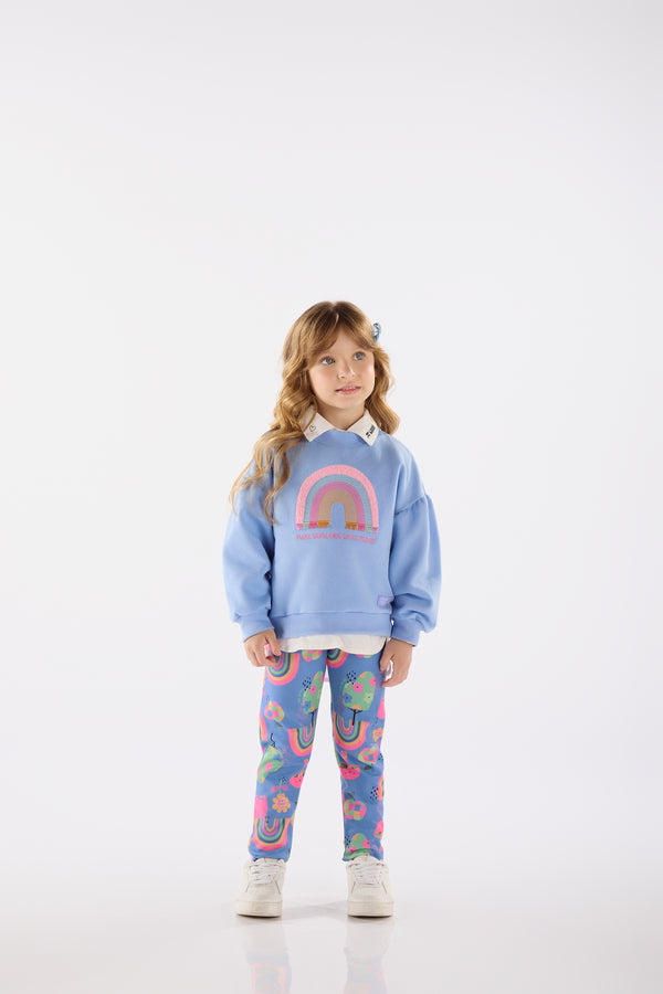 Knit Sweatshirt - rainbow
