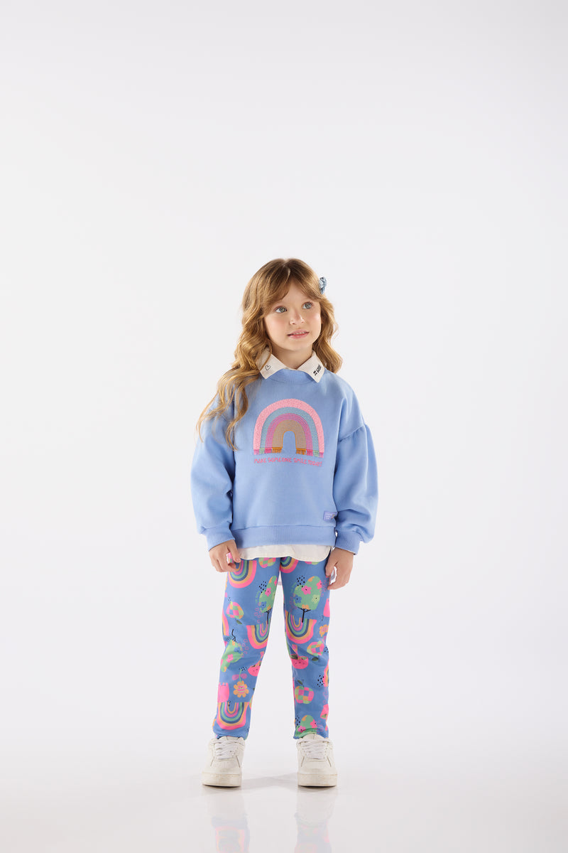 Knit Sweatshirt - rainbow