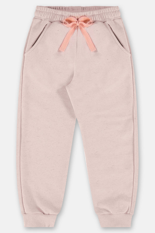 Jersey sweatshirt set- pale pink ruffle