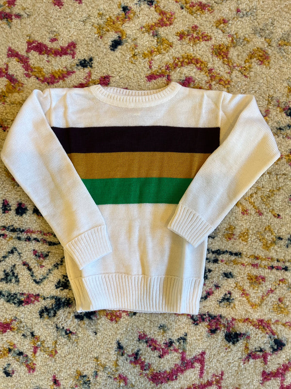 Mardi Gras Sweater- Stripe