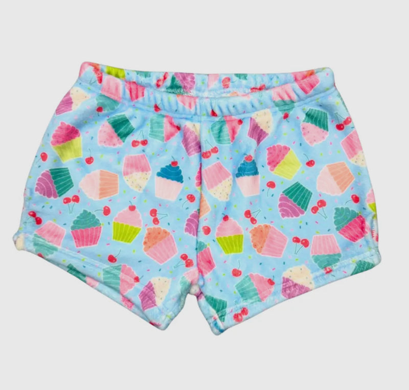 Plush Shorts- Cupcakes