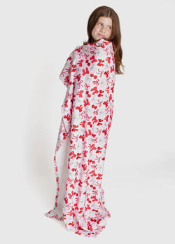 Plush Blanket - Red Bows