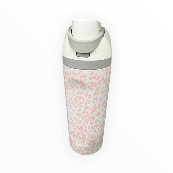 Insulated Waterbottle- Pink leopard