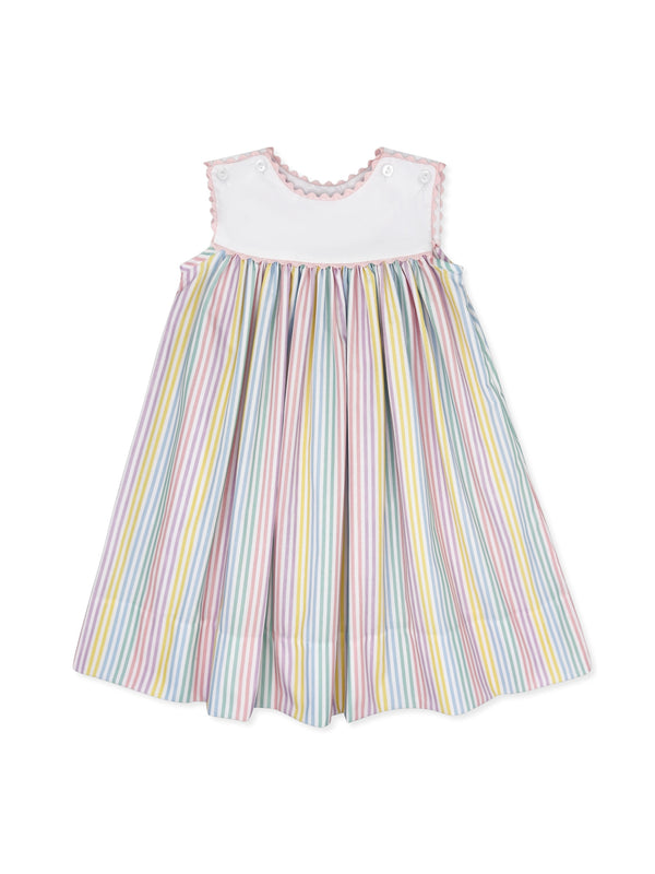 Charming Dress- Petunia Pinstripe