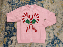 Candy Cane Knit Cardigan Sweater