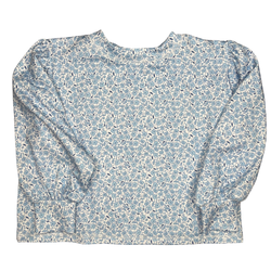 Performance Box Top- Blue Floral