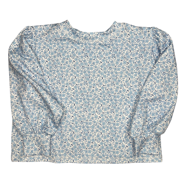 Performance Box Top- Blue Floral