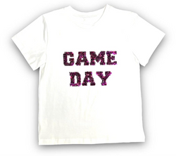 Game Day Sequin Shirt- Purple & Gold