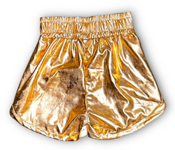 Metallic Shorts- Gold