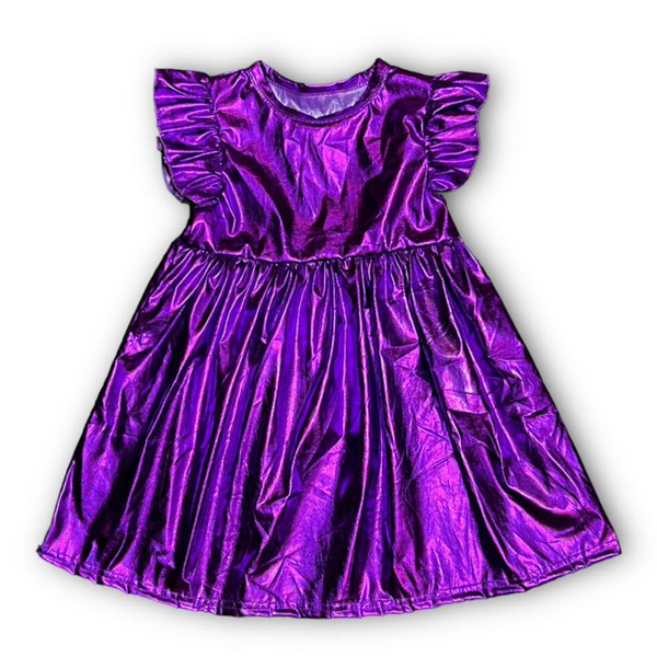 purple metallic dress Metallic Dress- Purple 6