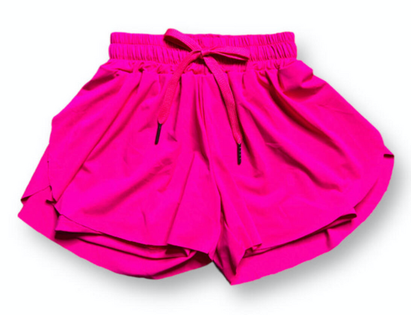 Butterfly Swing Shorts- Hot Pink