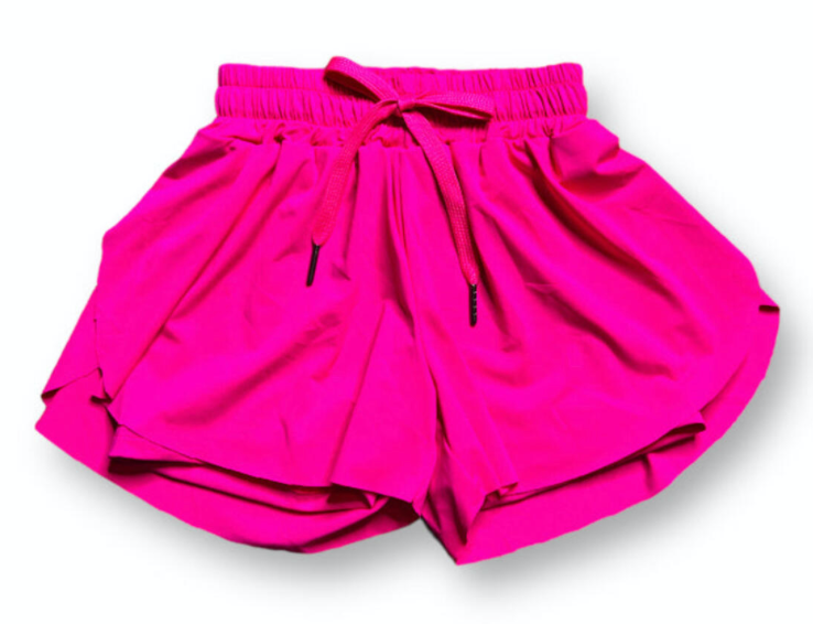 Butterfly Swing Shorts- Hot Pink