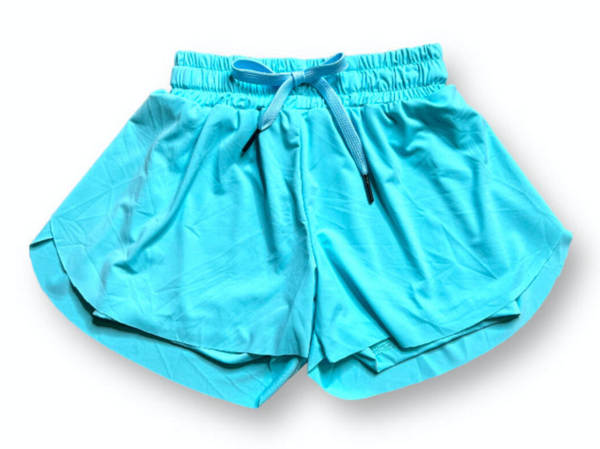 Butterfly Swing Shorts- light blue