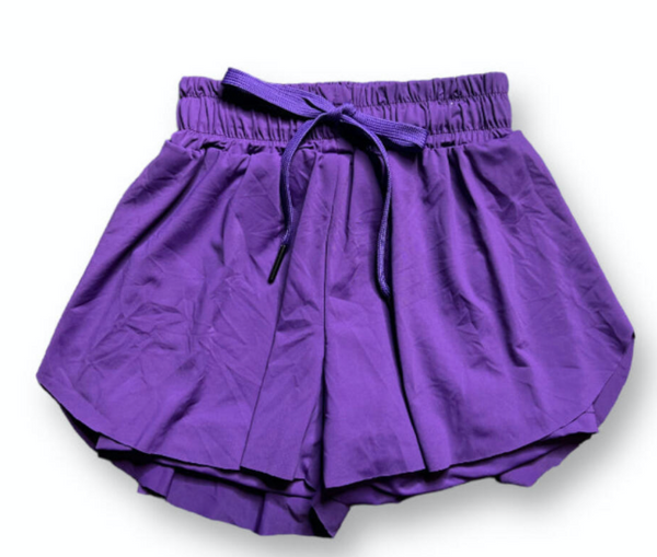 Butterfly Swing Shorts- Purple