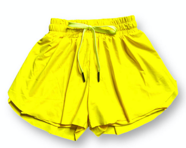 Butterfly Swing Shorts- yellow